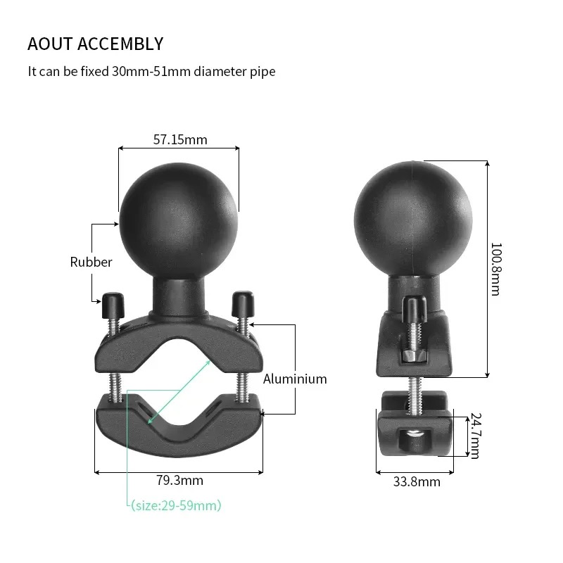 Heavy Equipment Bundle - Penjepit pipa torsi, 2.25 ''D ukuran